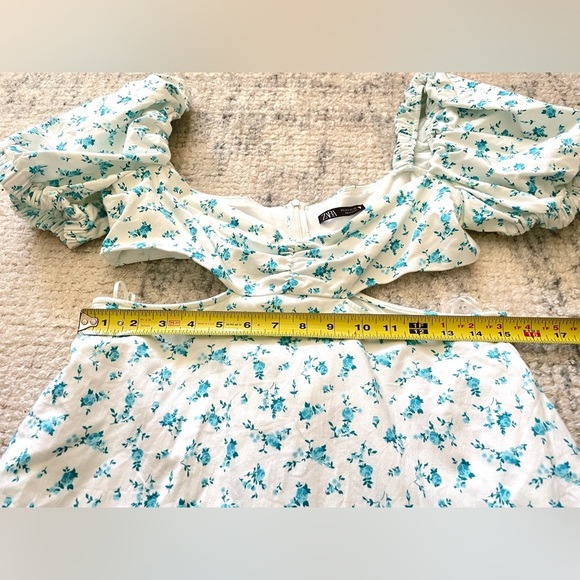 Zara Floral Cut Out Dress - Picture 12 of 15